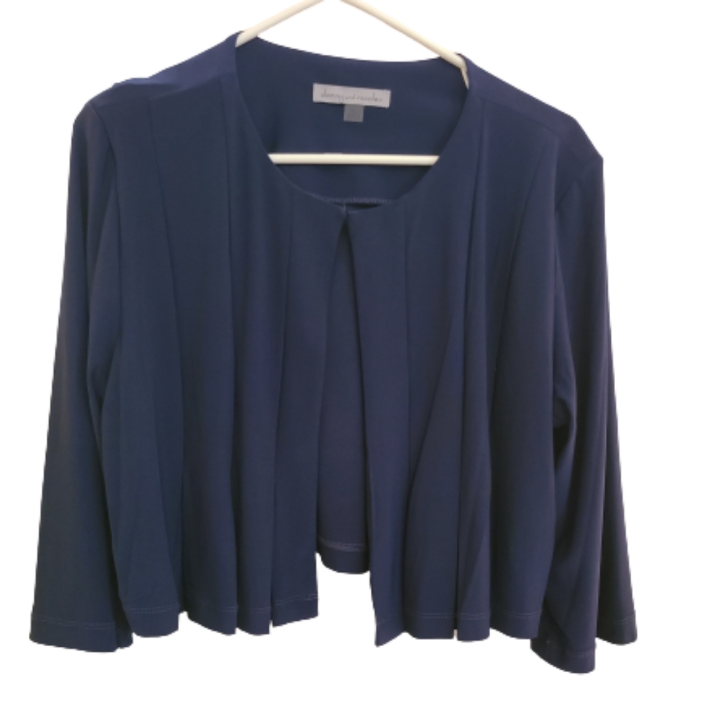 NWT Danny and Nicole Pleated Crop Jacket